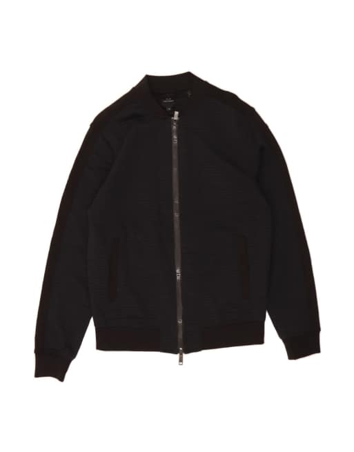 Vintage Armani Exchange Tracksuit Top Jacket Medium In Black Colourblock