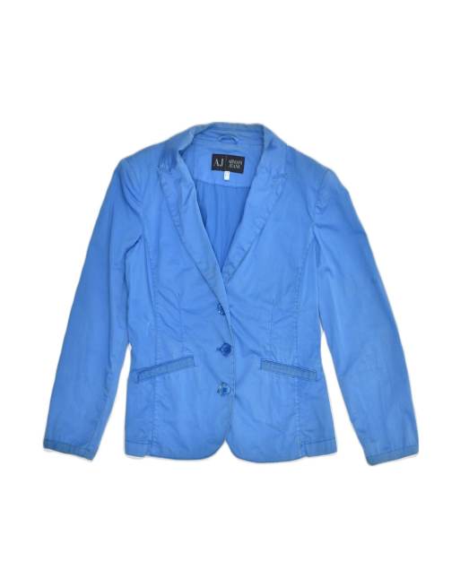 Vintage Armani Jeans 3 Button Blazer Jacket EU 44 XL In Blue