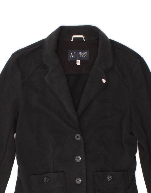 Vintage Armani Jeans 3 Button Blazer Jacket EU 46 XL In Black, 3 of 4