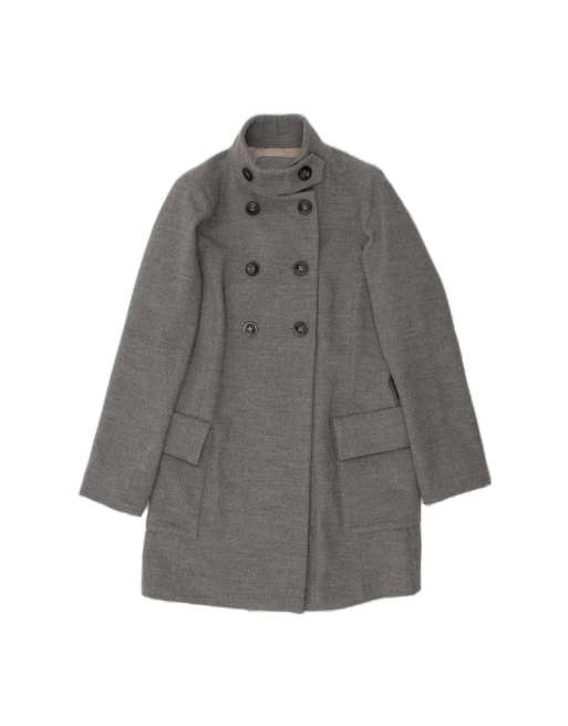 Vintage Armani Jeans Double Breasted Coat EU 40 Medium In Grey