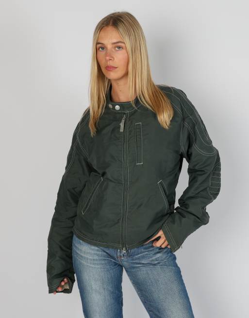 Vintage Armani Jeans L light jacket in charcoal grey