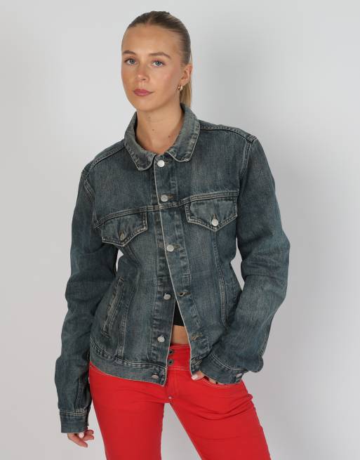 Vintage Armani Jeans M denim jacket in blue