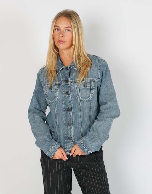 Vintage Armani Jeans M denim jacket in light blue