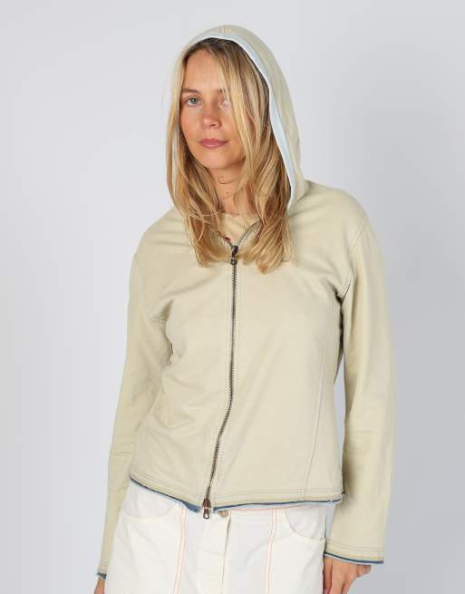 Vintage Armani Jeans M hoodie in beige