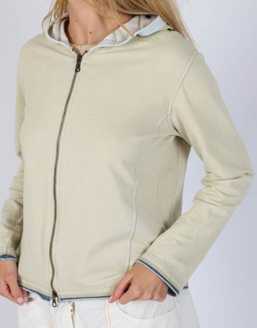 Vintage Armani Jeans M hoodie in beige, 4 of 4