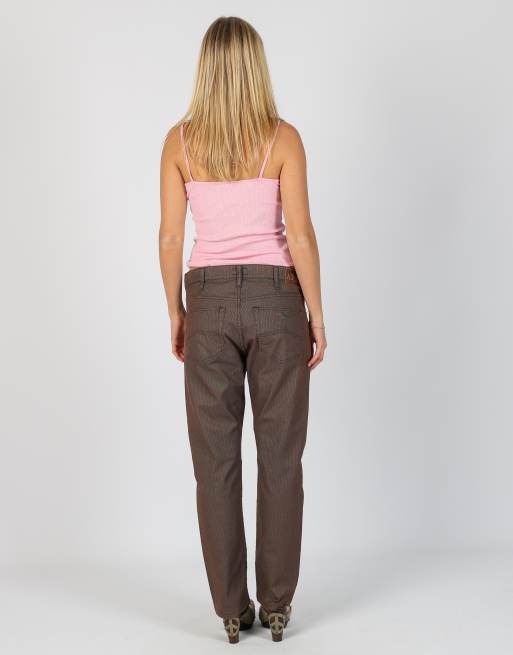 Vintage Armani Jeans M straight jeans in brown, 3 of 4