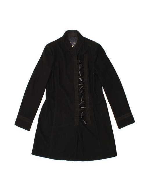 Vintage Armani Jeans Overcoat It 46 Large In Black