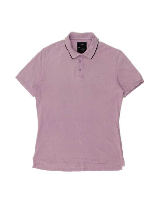 Vintage Armani Jeans Polo Shirt XL In Purple