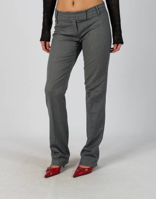 Vintage Armani Jeans S casual trousers in grey, 2 of 4