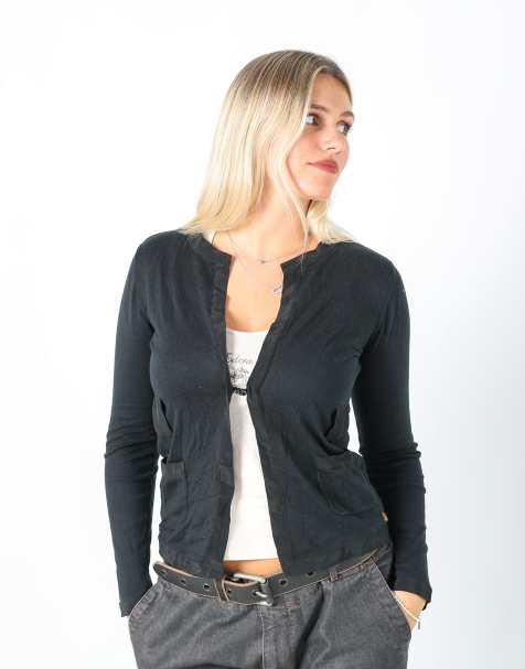 Vintage Armani Jeans S knitted top in black - view 1