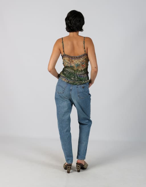Vintage Armani Jeans S mom jeans in blue, 3 of 4