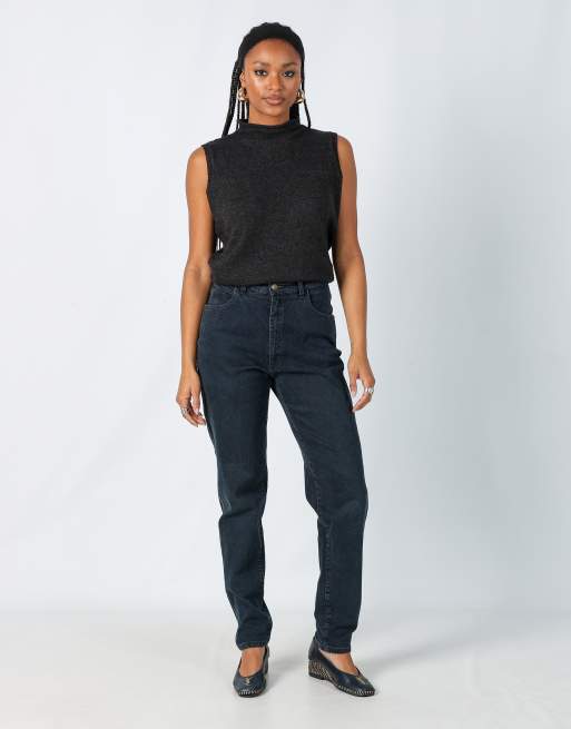 Vintage Armani Jeans S mom jeans in navy blue