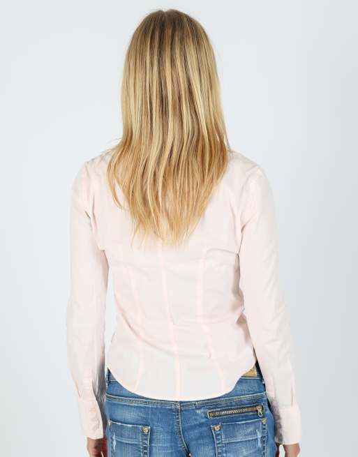 Vintage Armani Jeans S shirt in baby pink, 2 of 4