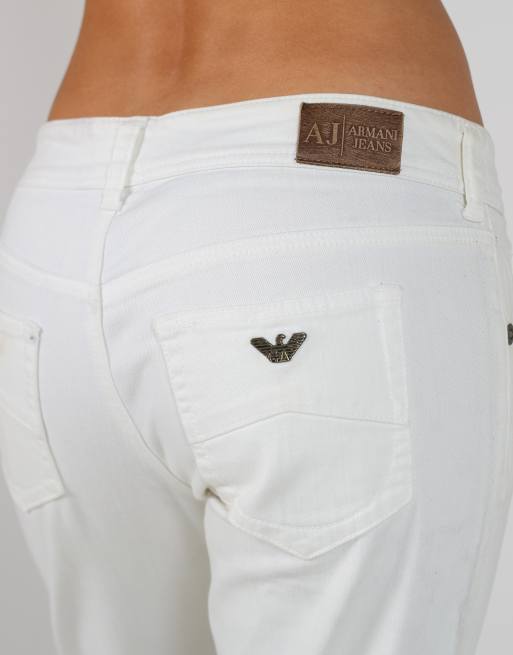 Vintage Armani Jeans S straight jeans in white, 4 of 4