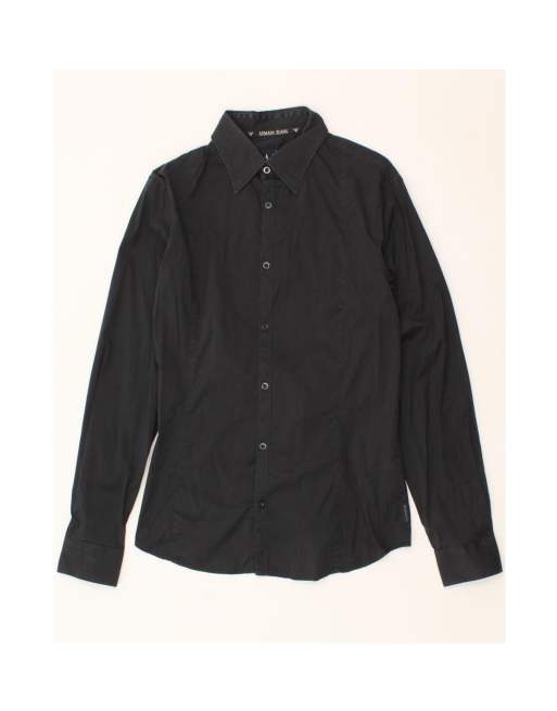 Vintage Armani Jeans Shirt Medium In Black