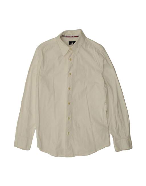 Vintage Armani Jeans Shirt Small In White