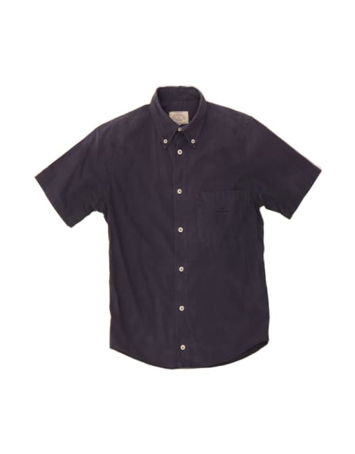 Vintage Armani Jeans Short Sleeve Shirt Medium In Blue