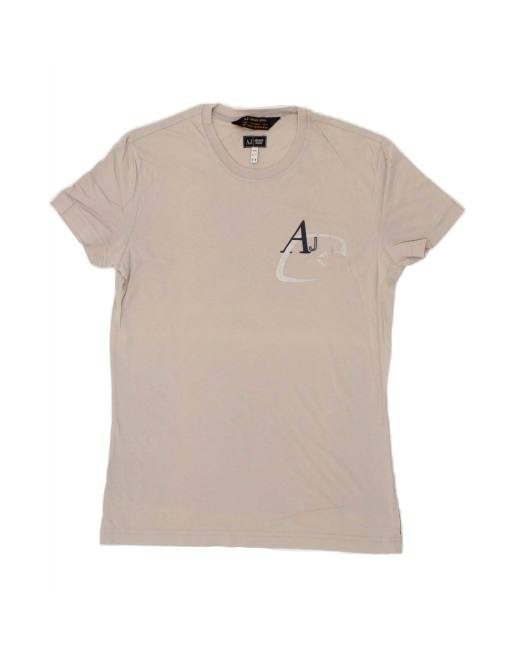 Vintage Armani Jeans T-shirt Top Medium In Grey