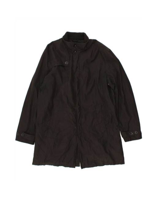 Vintage Armani Jeans Windbreaker Coat EU 54 2XL In Black