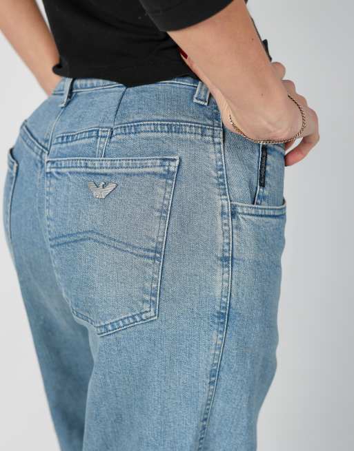 Vintage Armani Jeans XS mom jeans in light blue, 4 of 4