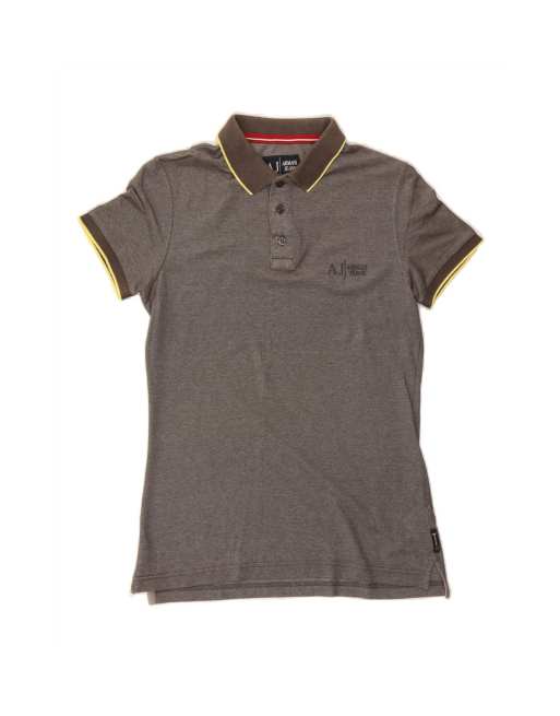 Vintage Armani Polo Shirt XS In Grey