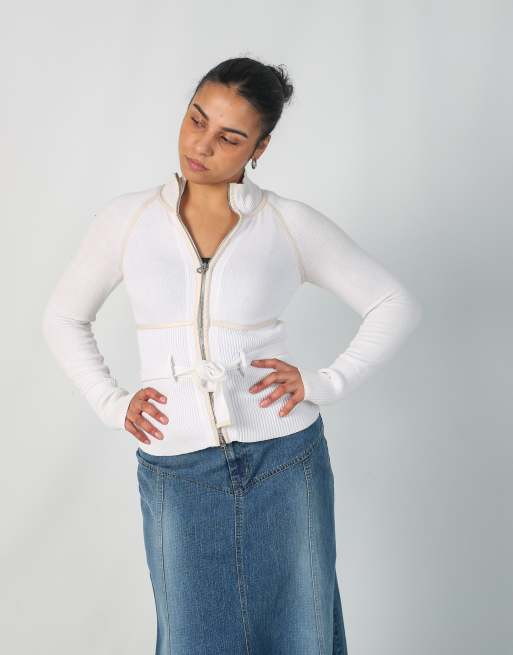 Vintage Armani S sweatshirt in ivory