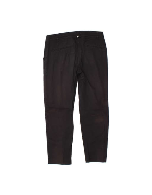 Vintage Armani Slim Chino Trousers EU 42 Medium W28 L26 In Black, 2 of 4