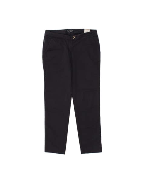 Vintage Armani Straight Chino Trousers EU 38 Medium W30 L26 In Blue - view 1