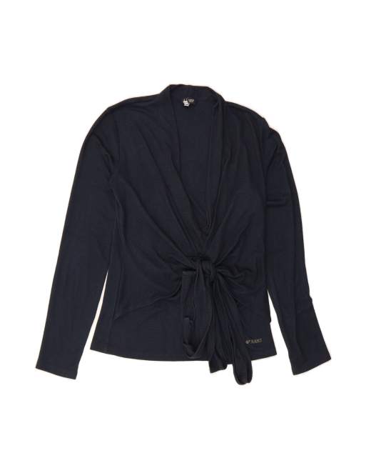 Vintage Armani Top Long Sleeve EU 44 XL In Blue