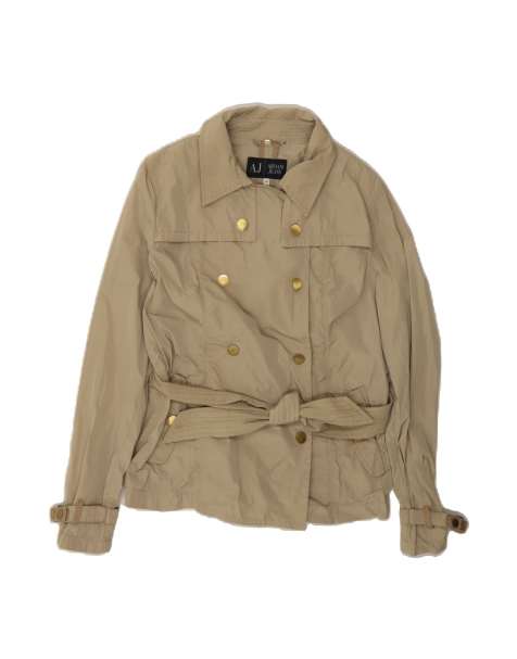 Vintage Armani Trench Coat US 10 Large In Beige - view 1