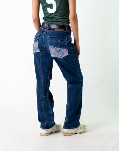 Vintage Artful Dodger 32x34 Denim Hip Hop Jeans Blue - view 1