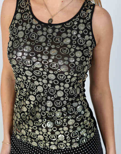 Vintage Artigli S cami in black, 4 of 4