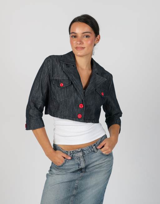 Vintage Artigli S denim jacket in blue
