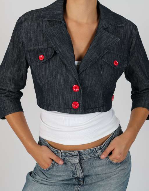 Vintage Artigli S denim jacket in blue, 4 of 4
