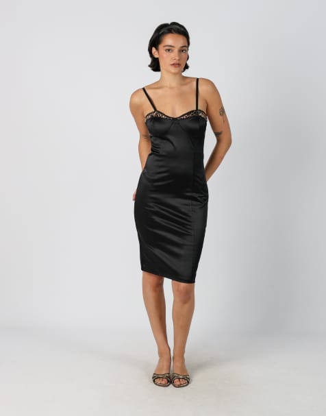 Vintage Artigli XS woven midi dress in black - view 1