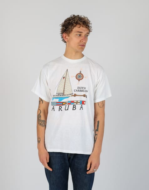 Vintage Aruba m t-shirt in ivory - view 1