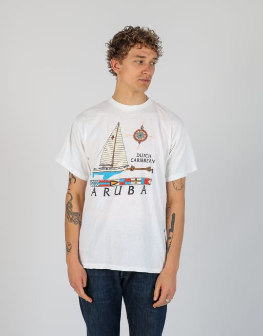 Vintage Aruba m t-shirt in ivory