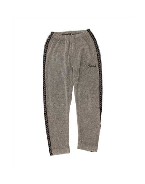 Vintage Asics Graphic Tracksuit Trousers Large In Grey Flecked - view 1