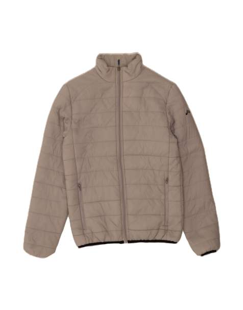 Vintage Asics Padded Jacket UK 38 Medium In Grey - view 1