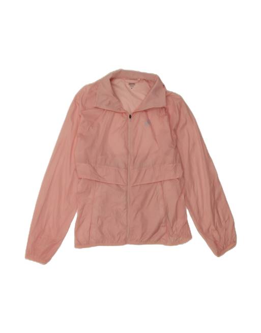 Vintage Asics Rain Jacket UK 14 Medium In Pink