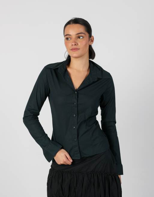 Vintage Asics S shirt in black, 3 of 4