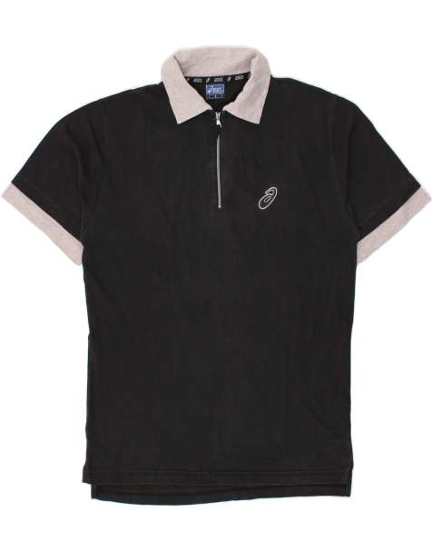 Vintage Asics Size S Polo Shirt in Black - view 1