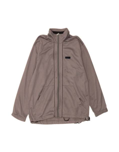 Vintage Asics Tracksuit Top Jacket Large In Grey - view 1