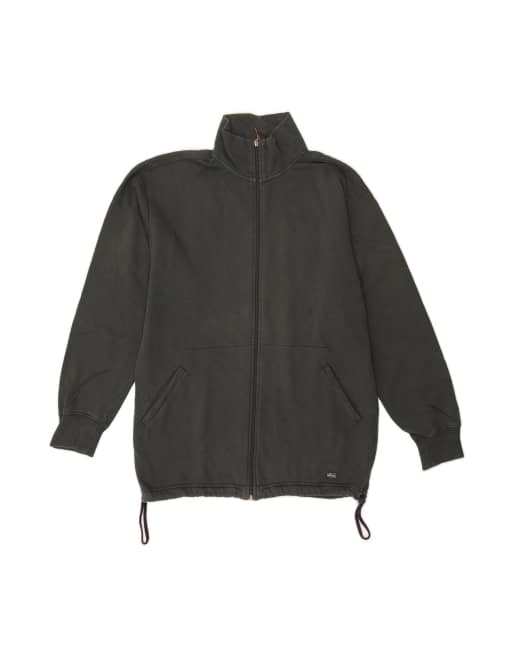 Vintage Asics Tracksuit Top Jacket Large In Grey