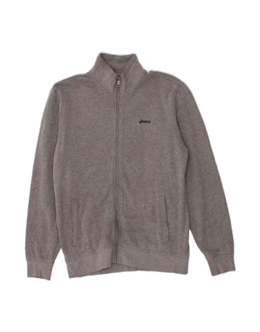 Vintage Asics Tracksuit Top Jacket Medium In Grey