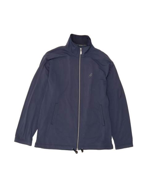 Vintage Asics Tracksuit Top Jacket XL In Blue - view 1