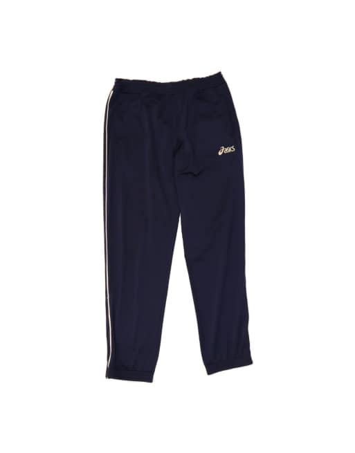 Vintage Asics Tracksuit Trousers Joggers Large In Blue