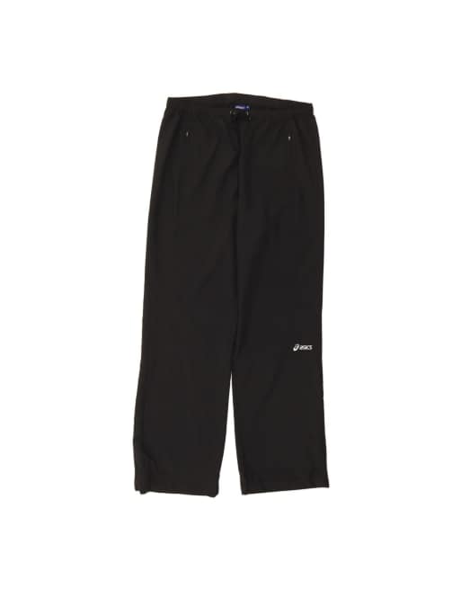 Vintage Asics Tracksuit Trousers XL In Black