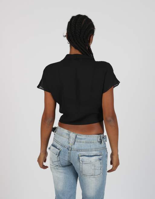 Vintage Avani S mesh top in black, 2 of 4