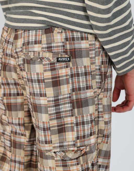Vintage Avirex 34x23 canvas cargo shorts in tan, 4 of 4
